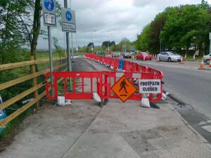 Widening pedestrian & cycle lane 1