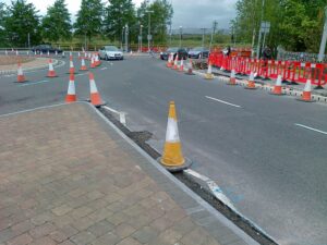 Widening pedestrian & cycle lane 2